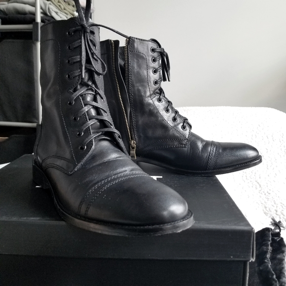 Womens Combat Boots (W10/M8.5) - Picture 5 of 16